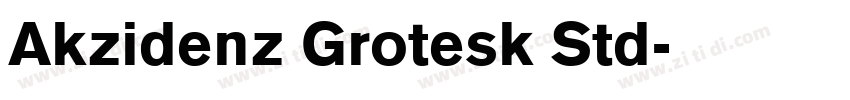 Akzidenz Grotesk Std字体转换